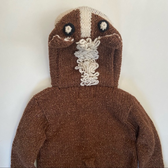 Kids Wool blend zip up horse sweater - Picture 10 of 11